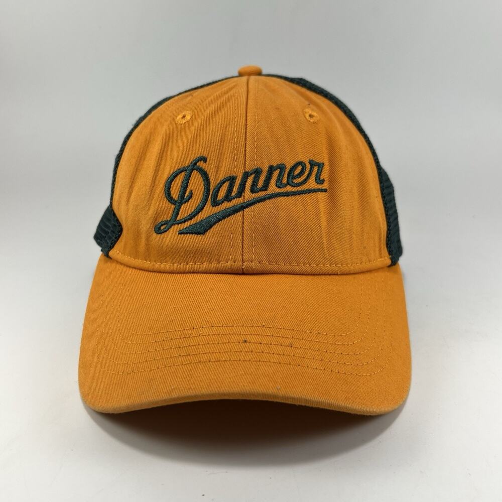 Danner Trucker Mesh SnapBack Orange Logo Baseball Cap Vented